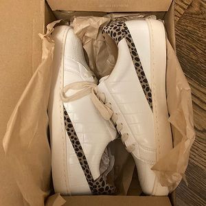 White Raven Mason sneaker - color: Cheetah, Size 7.5